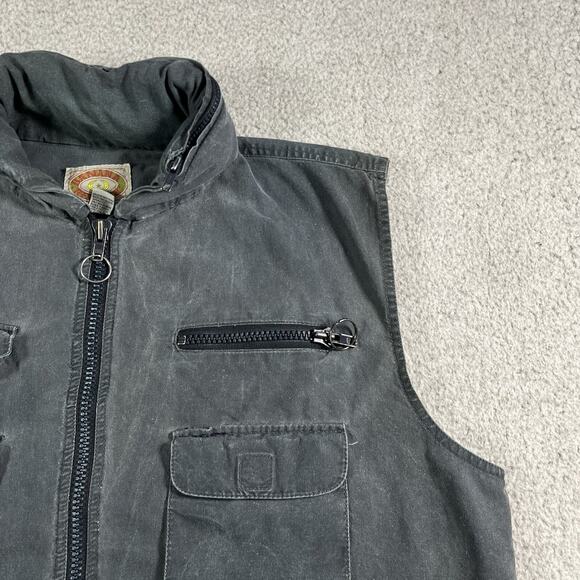 Vintage Banana Republic Vest Mens XL Safari Hunting 80s Hooded Photographer - Picture 11 of 16